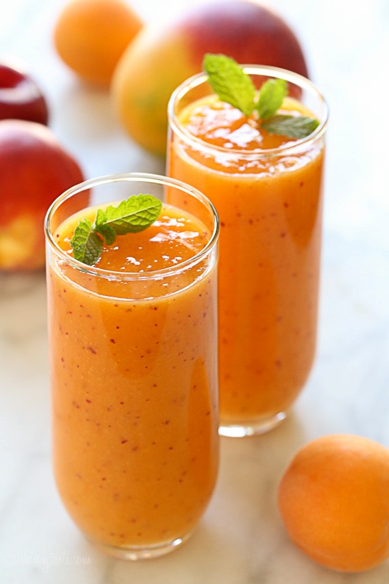 Mango stone fruit smoothie