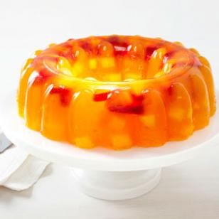 Mango-strawberry jello