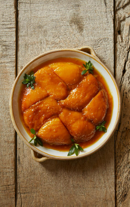 Mango tarte Tatin (Tara Tatin de mango)