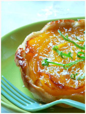 Mango Tatin tartlets