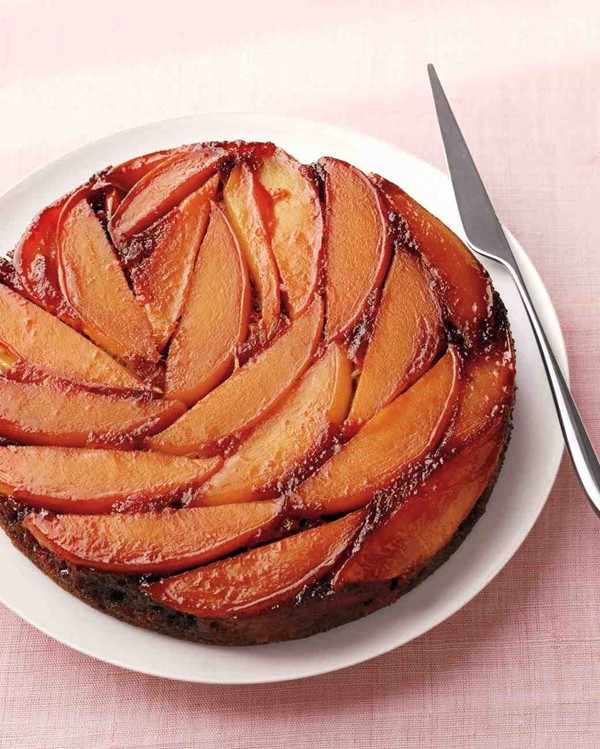 Mango upside-down cake
