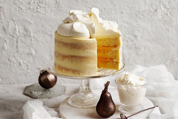 Mango white velvet cake