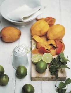 Mango with lime syrup (Mango con sciroppo di lime)