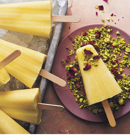 Mango yogurt lollies