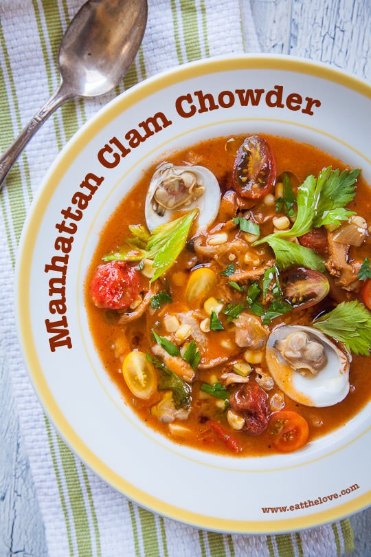 Manhattan clam chowder