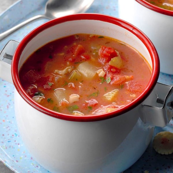Manhattan clam chowder