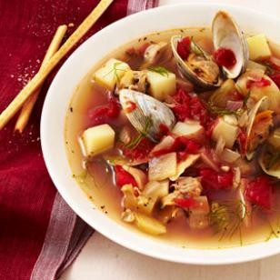 Manhattan clam chowder