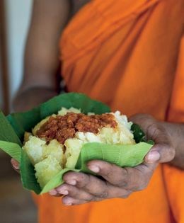 Manioc with lunu miris