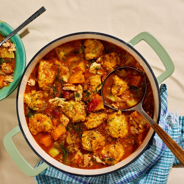 Manitou stew with dumplings 