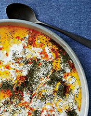 Manti with tomato butter and yogurt