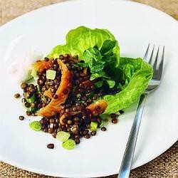 Manuka and smoked salmon salad