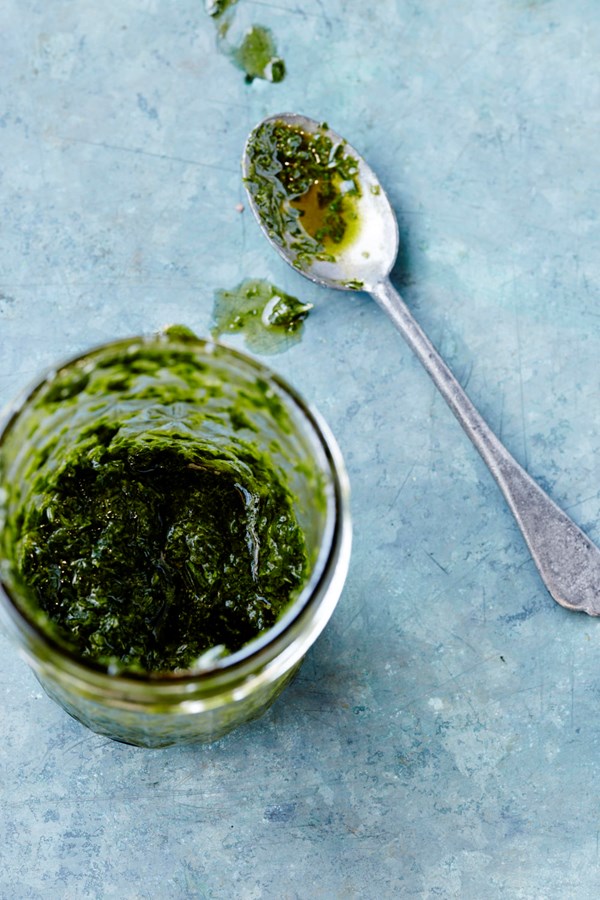 Many herb drizzle