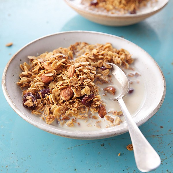 Maple-almond granola