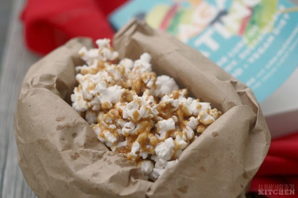 Maple almond (or peanut) butter caramel corn