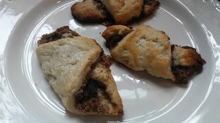 Maple and acorn rugelach
