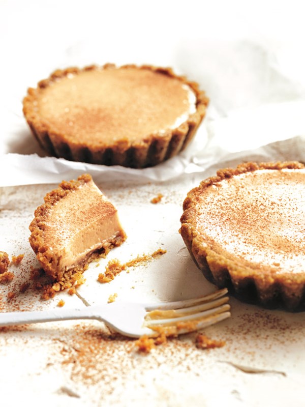 Maple and ginger cheesecake tarts