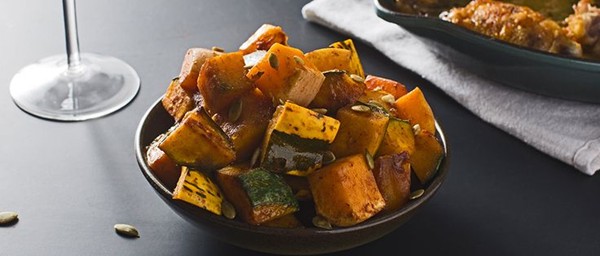 Maple and spice-roasted autumn squash