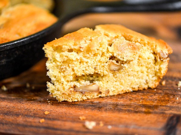 Maple and walnut cornbread