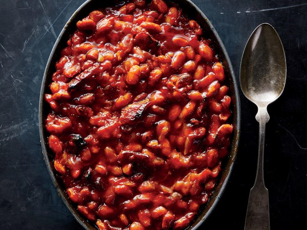 Maple-bacon baked beans