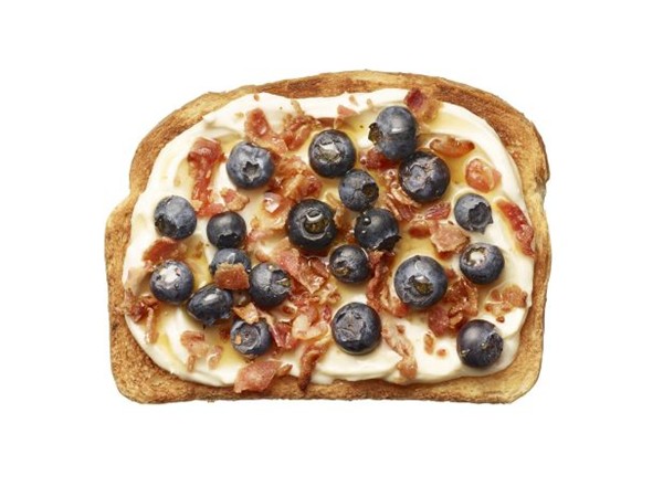 Maple-bacon-blueberry toast