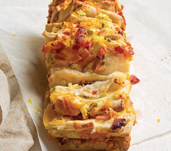 Maple-bacon cheddar pickle loaf