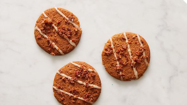 Maple-bacon ginger cookies