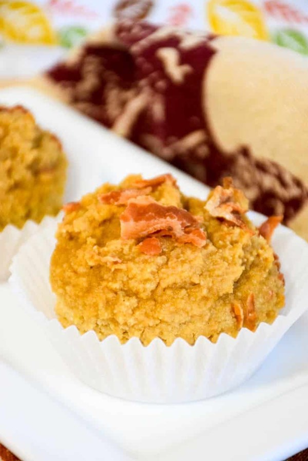 Maple bacon pancake muffins