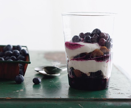 Maple blueberry parfait