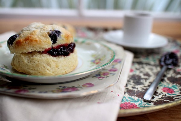 Maple blueberry scones