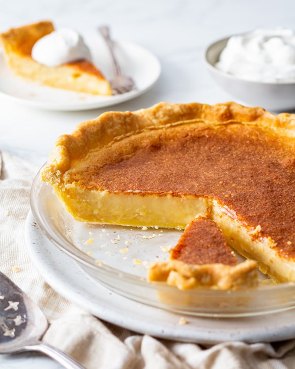 Maple bourbon chess pie