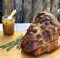 Maple-bourbon ham