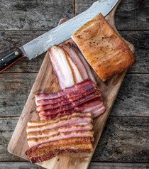 Maple-bourbon pork belly