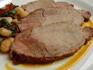 Maple-brined pork loin