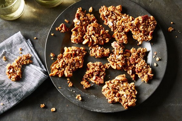 Maple, buckwheat & nut brittle