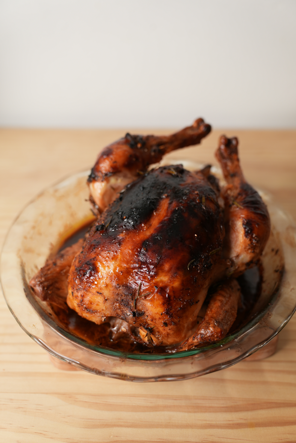 Maple butter roast chicken