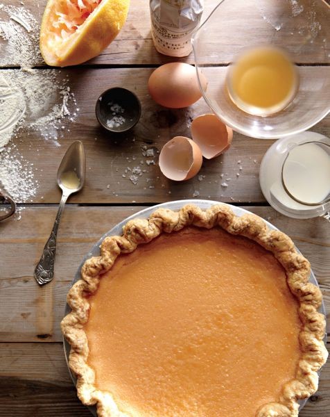 Maple buttermilk custard pie 