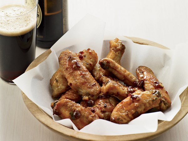 Maple-chipotle hot wings