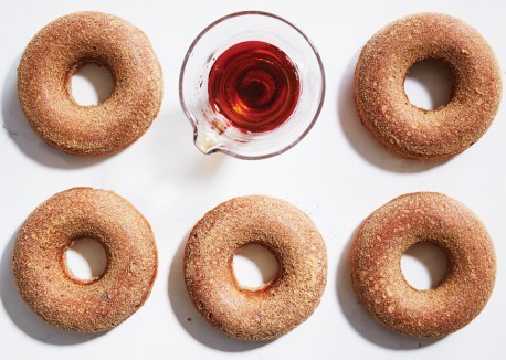Maple-cider oven doughnuts
