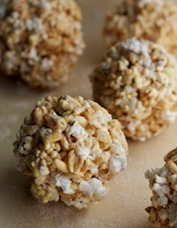 Maple-cider popcorn balls