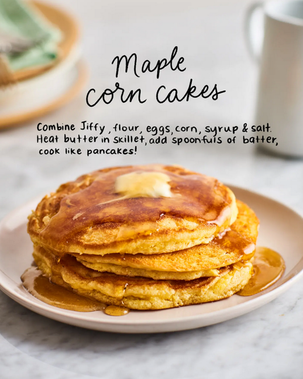 Maple corn cakes