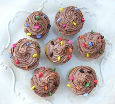 Maple cupcakes with a Nutella filling