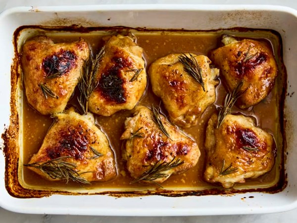 Maple-Dijon chicken thighs 