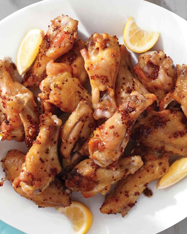Maple-Dijon chicken wings
