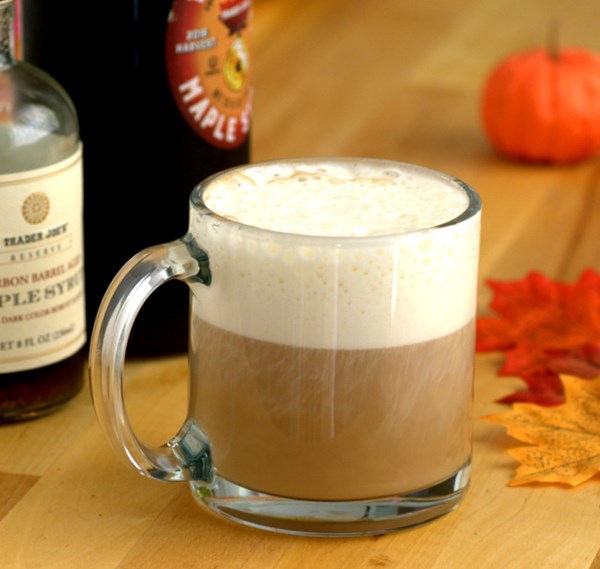Maple Earl Grey tea latte
