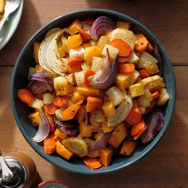 Maple-gingerroot vegetables