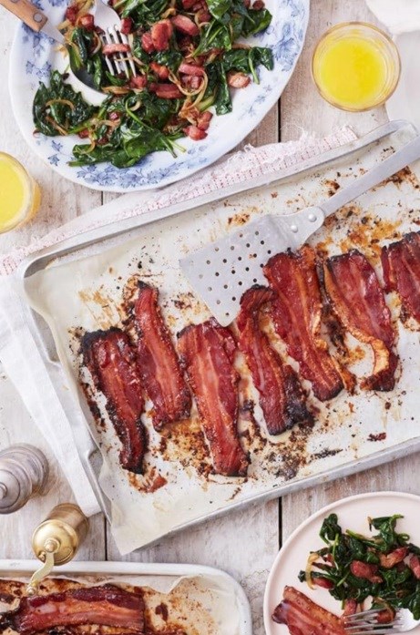 Maple glazed bacon