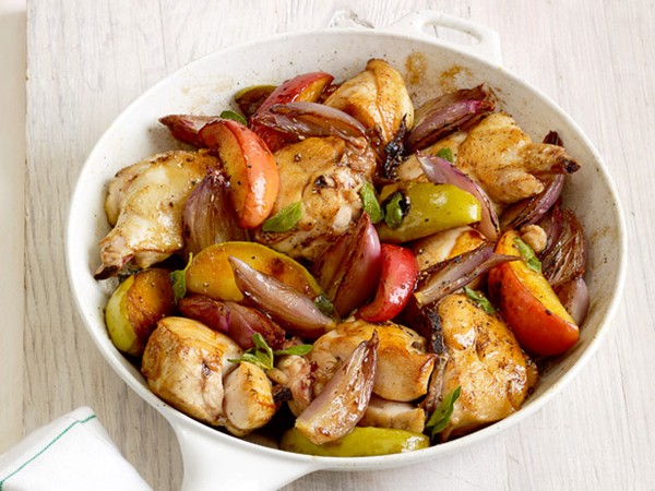 Maple-glazed chicken
