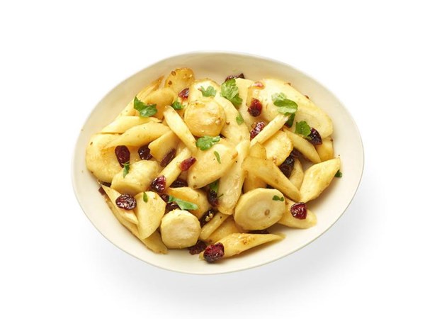 Maple-glazed parsnips 