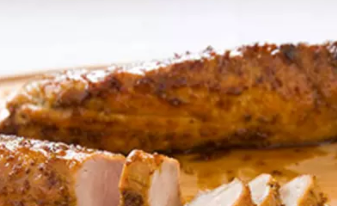 Maple-glazed pork tenderloin