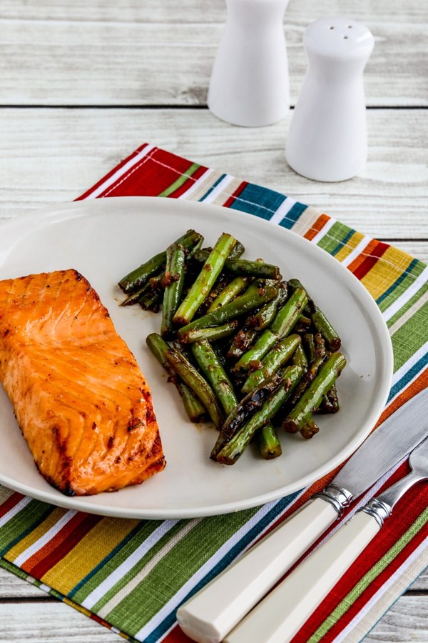 Maple glazed salmon